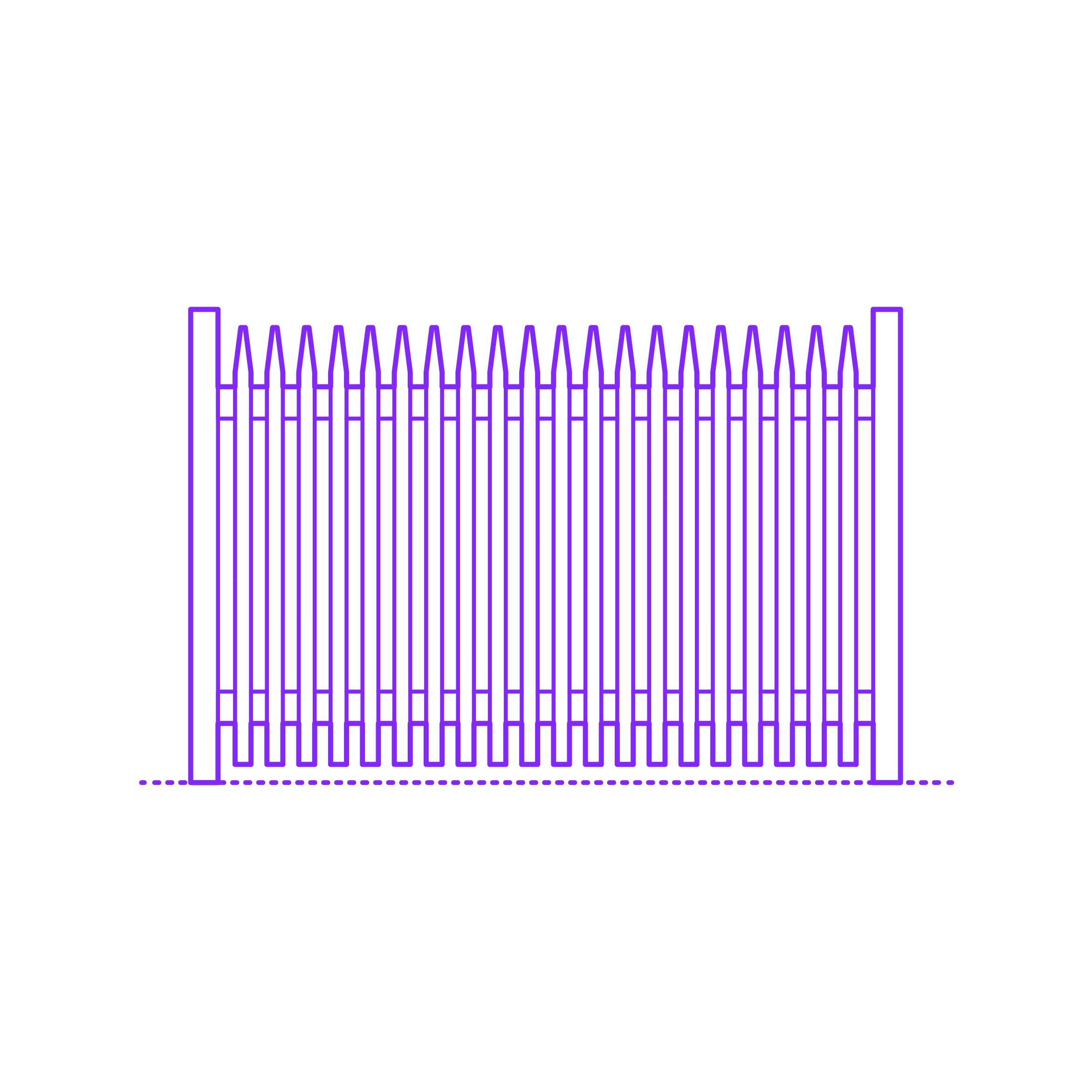 Buildings Fences Picket Fence Stockade Line Tracing Svg Vector Free Vectors